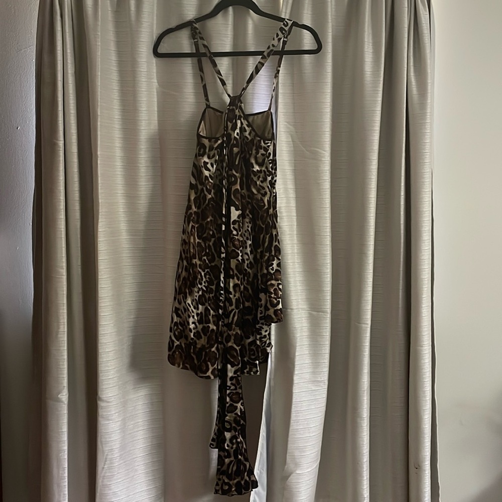 Vintage BeBe Leopard Mini Dress
